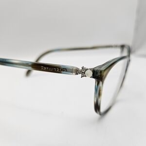 Tiffany & Co Eyeglasses Frames TF 2109-H-B 8124 Pearl Blue Brown 53-17 140 Italy